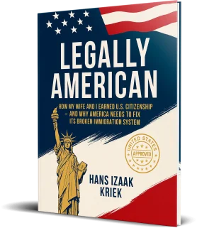 Legally American By Author Hans Izaak Kriek Book cover